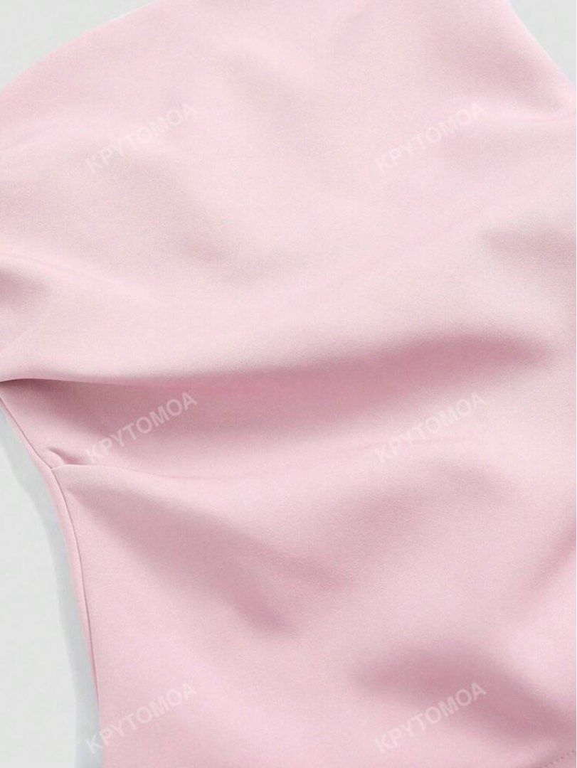 Shein Baby Pink Solid Tube Top (Category: Others Tops) located in Angeles City. Submitted by eishv_ (Listing ID 1378784709, Image 3). Description: never been worn rfs: not my size size: xs.