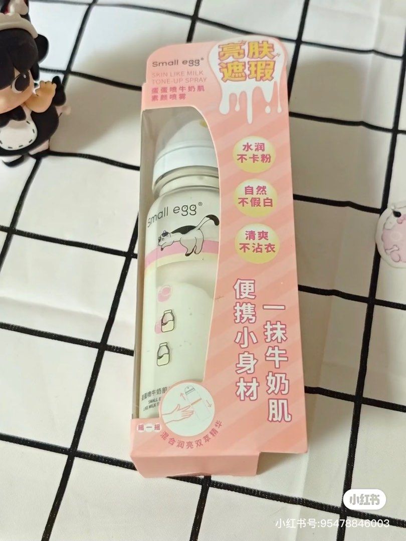 由 mikamikaw (刊登 ID 1378729738，圖片 2) 提交，位於 台中市 (Taichung) 的 現貨正品small egg防曬噴霧/素顏噴霧80ml (類別：化妝品)，說明：全新 私訊款式 一瓶80ml。