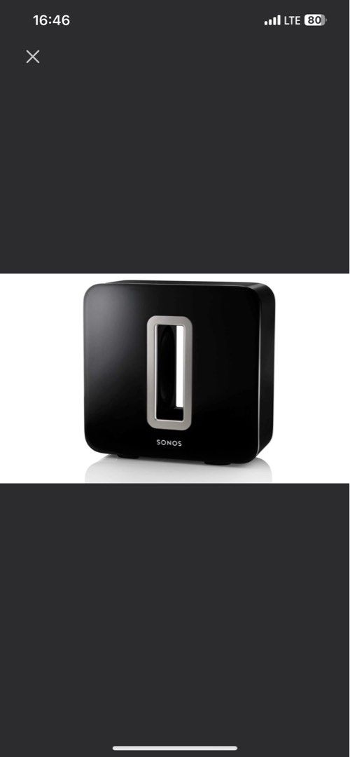 Sonos Sub (Gen 2)- Black (Category: Soundbars, Speakers & Amplifiers) located in Singapore. Submitted by mecedestank (Listing ID 1378817106, Image 1). Description: Sonos Sub (Gen 2) in black. Delivers deep, rich bass. Perfect for home theater or music listening. Excellent condition, well maintained with plastic cover on top 3 sides. Serious buyers only..