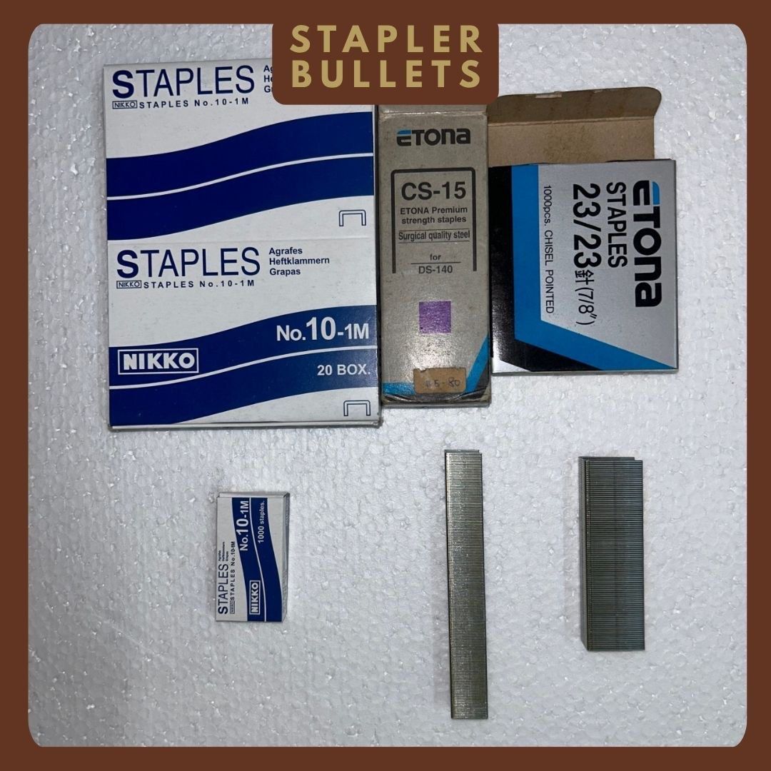 Stapler & Stapler bullets (Category: Stationery & School Supplies) located in Singapore. Submitted by aiinnde (Listing ID 1378762393, Image 2). Description: Staplers: 1 for $1 each 5 for $4 Have multiple of the same brands in stock Stapler Bullets: 1 box for $2.