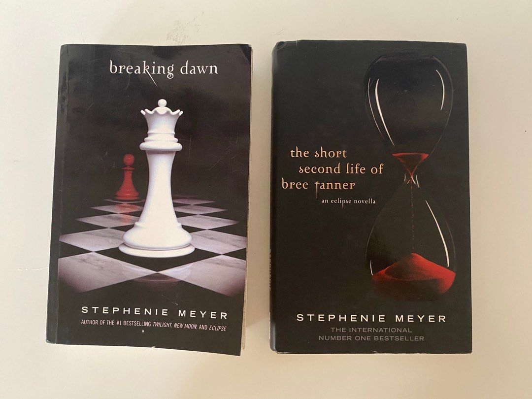 Stephanie Meyer BUNDLE (Category: Storybooks) located in Paranaque City. Submitted by thematerialworld (Listing ID 1378875149, Image 1). Description: These are authentic ☺️ RFS: No time for reading the series :/ BUNDLE includes: 1. Breaking Dawn (PB) 2. The Short Life of Bree Tanner (HB) .