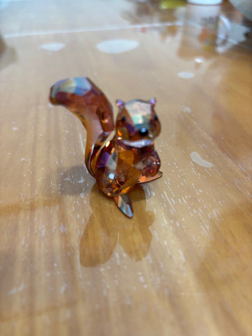 Swarovski Crystal 'Squirrel' in Copper Figurine #1142807, 傢俬