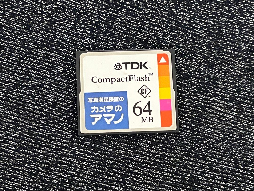 TDK Compact Flash 64mb (Category: Memory & SD Cards) located in Subic. Submitted by collectorshaven111 (Listing ID 1378860342, Image 1). Description: TDK 64mb Compact Flash For Vintage Digital Camera Tested, Working MOP: GCASH only MOD: J&T EXPRESS only *WILL BE PACKED, SHIPPED AFTER PAYMENT* Dm!.