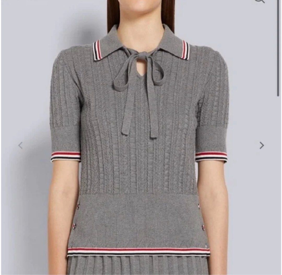 Thom Browne Multicolored Ribbed Polo Top (Category: Luxury Apparel) located in Manila. Submitted by fashion_alpha (Listing ID 1378902017, Image 1). Description: .