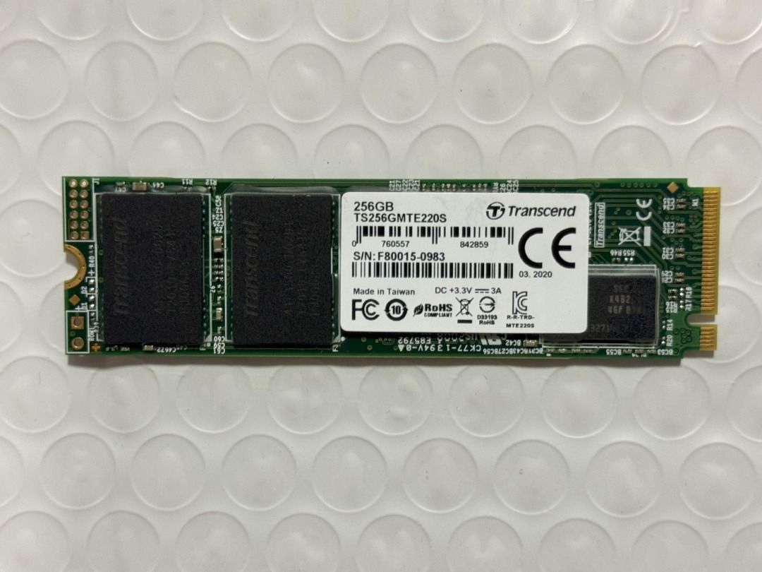 Transcend 256GB M.2 SSD (Category: Hard Disks & Thumbdrives) located in Singapore. Submitted by jason.xt (Listing ID 1378876191, Image 1). Description: Used 256GB SSD for sale. Doesnt comes with the original box. Selling off, as I have bought new NVME card. Product Info: https://www.transcend-info.com/product/internal-ssd/mte220s?srsltid=AfmBOopMyDx0EVwqMzt75g8qHokFYONmQg0Si9M9VjeqfXVnuobiFSnX.