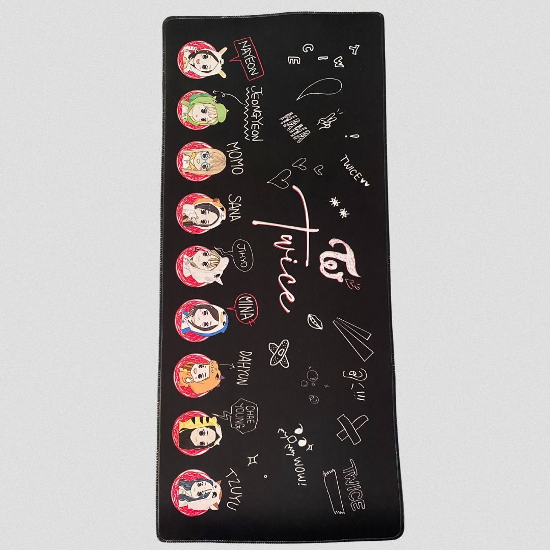 TWICE Deskmat Mousepad 700mmx300mm (Category: Mouse & Mousepads) located in Pila. Submitted by driftndrape (Listing ID 1378913911, Image 1). Description: 📍Pila, Laguna | PH 📦LBC, JnT, Lalamove.