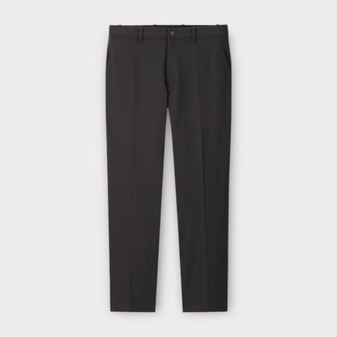 Uniqlo Black EZY Dry Ex Ankle Pants (Category: Trousers) located in Baguio. Submitted by oh.seph (Listing ID 1378756542, Image 1). Description: S 68-76cm on tag Width – 14.5-15.5 Length – 35.8 Hem – 6.5 Rise – 10.5 .