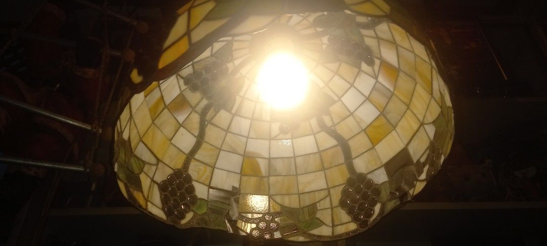 Vintage droplight lamp (Category: Lighting) located in Manila. Submitted by richardlee51903 (Listing ID 1378833672, Image 2). Description: vintage droplight lamp tiffany height is 12 inches diameter is 19 inches Good for restaurant bar ..Nice mancave display.