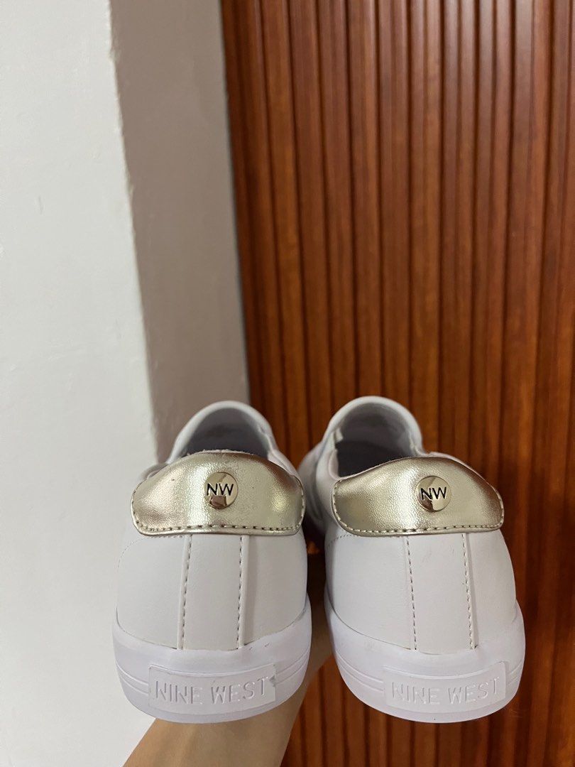 White Nine West Slip On Shoes (Category: Sneakers) located in Pasay City. Submitted by cesioa (Listing ID 1378775851, Image 3). Description: Bought from USA this May 2025 Size 5 1/2 (can fit size 6) .