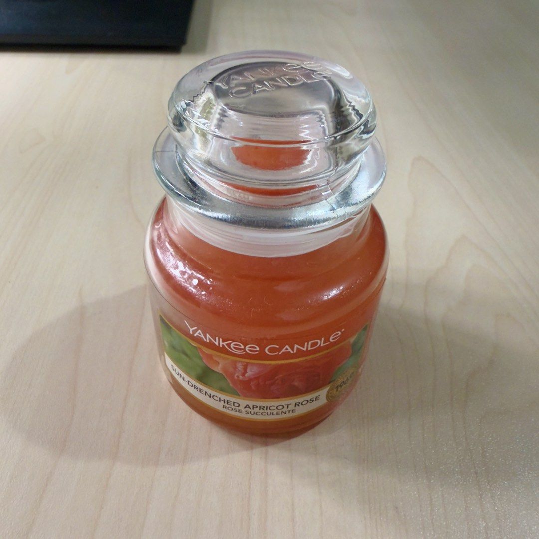 Yankee Candle Sun-Drenched Apricot Rose (Category: Home Fragrance) located in Las Pinas. Submitted by saebisells (Listing ID 1378838152, Image 3). Description: 104 g. This candle is so summery and fruity! The cold throw is strong too, so even if you don’t light it up it’s fragrant. When the cold throw scent is strong the candle lasts long, too. But that’s just my humble take!.