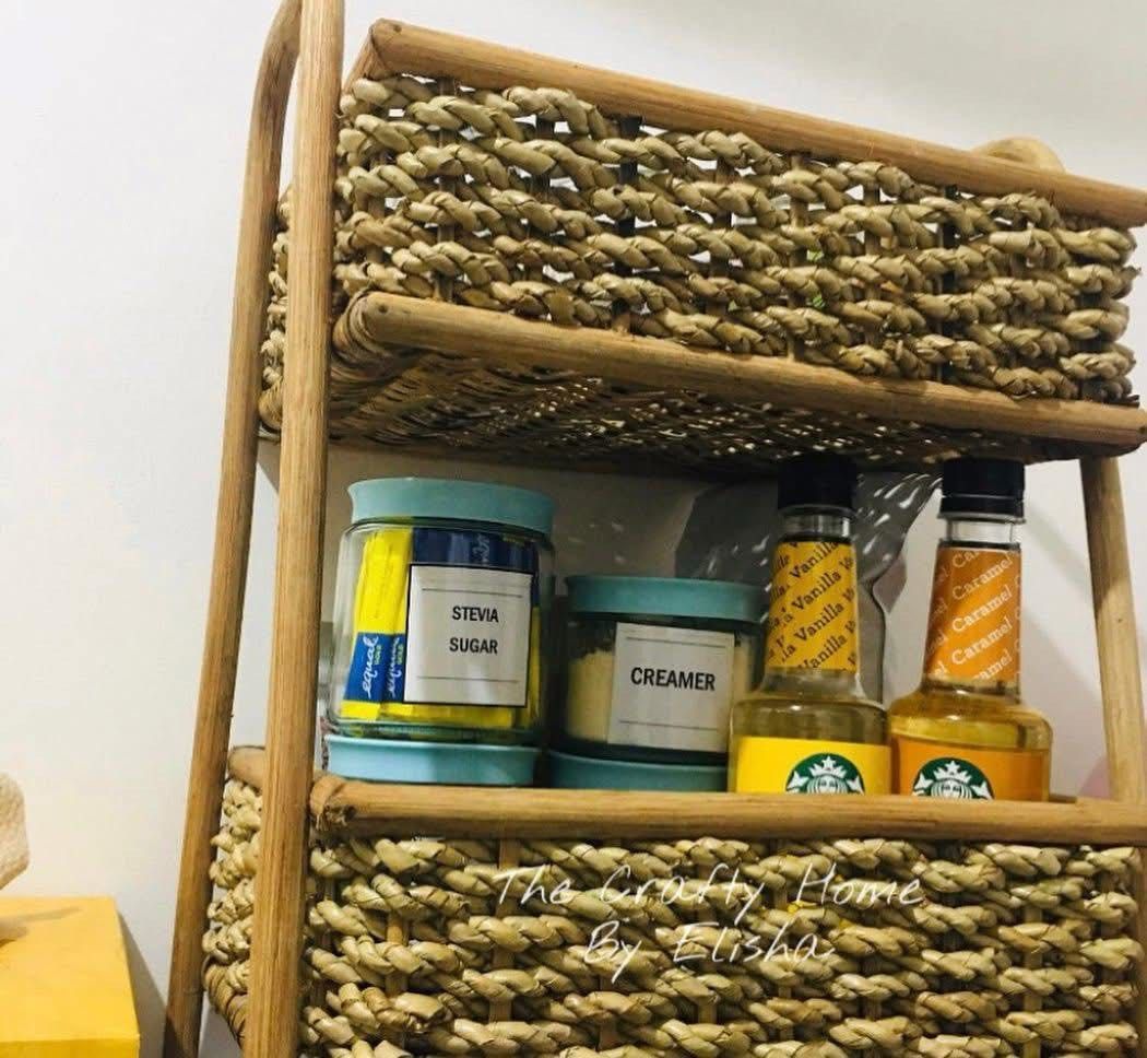 2 tier KITCHEN RACK/FOOD ORGANIZER/KITCHEN ORGANIZER (Category: Food Organization & Storage) located in Marikina City. Submitted by thecraftyhomebyelisha (Listing ID 1379026071, Image 1). Description: KITCHEN RAXK/ORGANIZER 580 each Loc. Marikina Deliveru via lalamove.