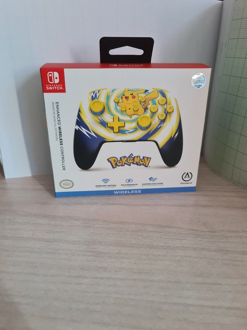 ✨ Brand New Pikachu Nintendo Switch Wireless Controller (PowerA) ✨63109552177026110