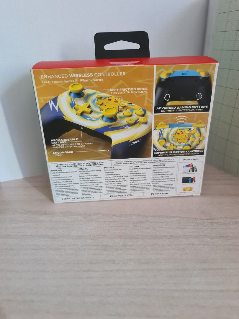 ✨ Brand New Pikachu Nintendo Switch Wireless Controller (PowerA) ✨63109552177026111