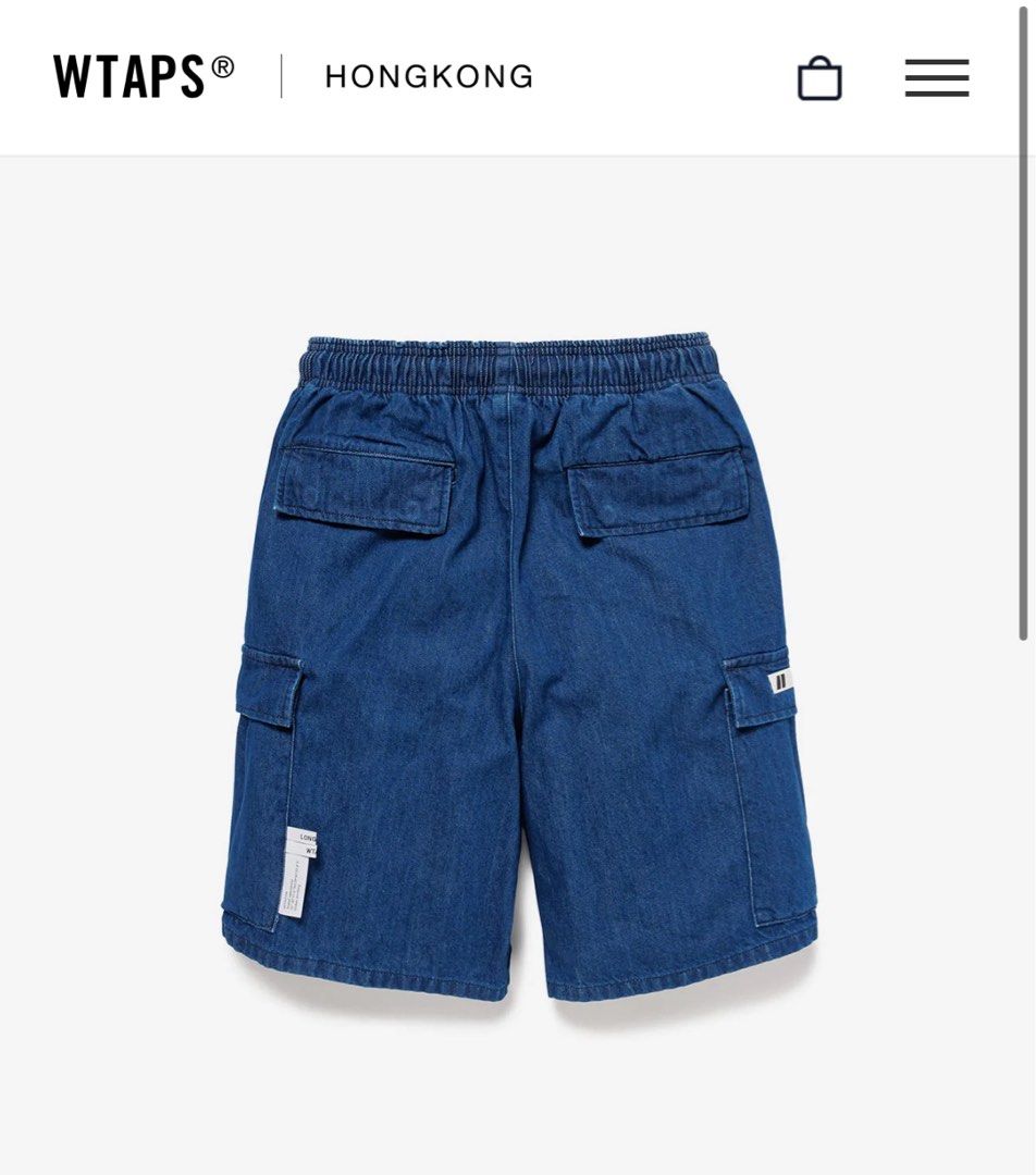 WTAPS MILS2301 INDIGO XL 新品未使用　未開封 25ss 全新WTAPS MILS2301 Shorts Cotton Denim Jeans 25SS Indigo藍色牛仔