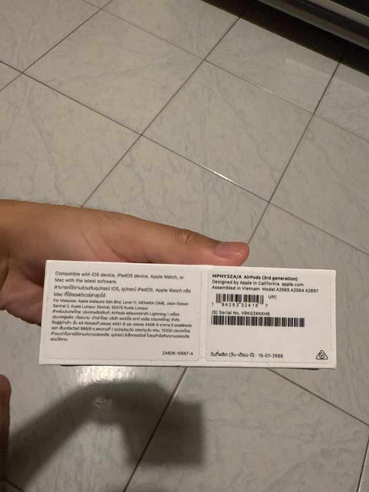 Apple Airpods Gen 3 BNIB63231133962883111