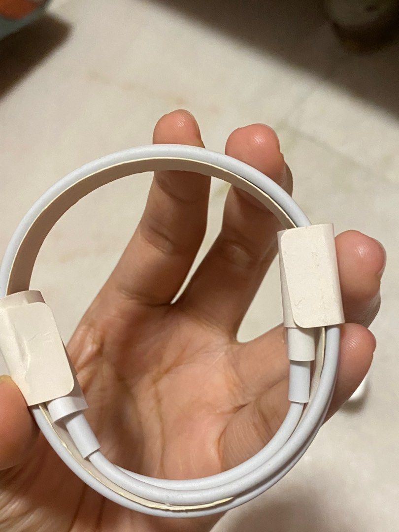 ORIGINAL Apple chargers (charger head & lightning cable) (Category: Chargers & Cables) located in Singapore. Submitted by ying_yy. (Listing ID 1379116158, Image 2). Description: *Original apple products* Apple charger head - $15 [SOLD] Apple lightning cable (standard) - $15 Apple lightning cable (2m) - $20 [SOLD] Take all for $45 Meet ups preferred .