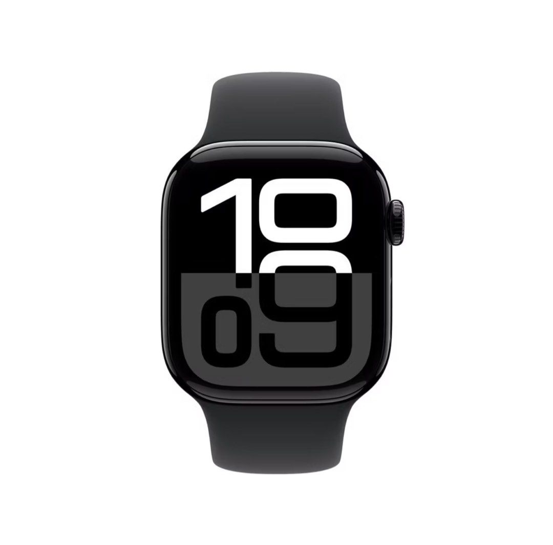 Apple Watch series 10 Aluminium case, 46mm, GPS, Black (Category: Wearables & Smart Watches) located in Singapore. Submitted by nanha3 (Listing ID 1379108593, Image 2). Description: Brand new sealed. Not activated. 1 year warranty..