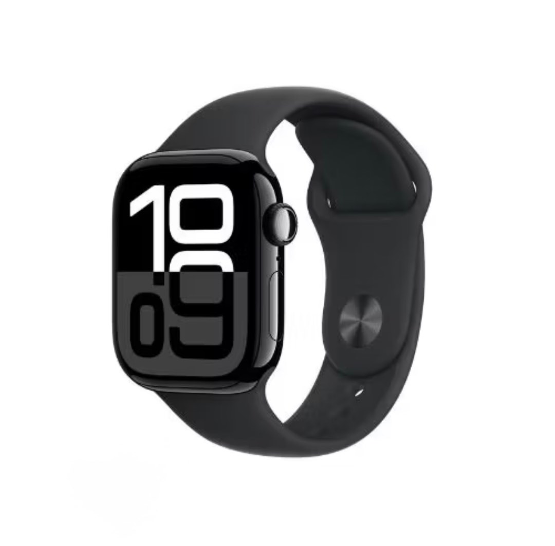 Apple Watch series 10 Aluminium case, 46mm, GPS, Black (Category: Wearables & Smart Watches) located in Singapore. Submitted by nanha3 (Listing ID 1379108593, Image 1). Description: Brand new sealed. Not activated. 1 year warranty..