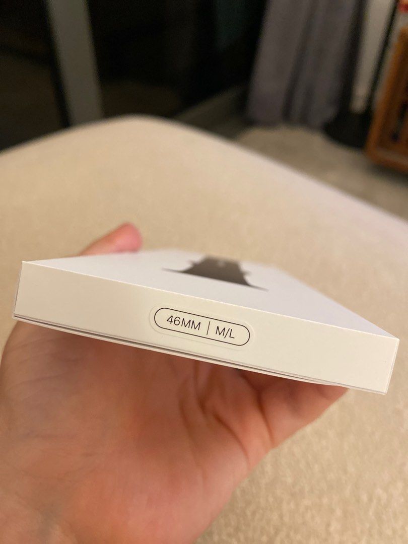 Apple Watch Sport Band - Black - 45mm/44mm/42mm (Category: Wearables & Smart Watches) located in Singapore. Submitted by i1400586390179 (Listing ID 1379097100, Image 2). Description: Brand new Apple Watch Sport Band in black. This band is the M/L size and fits 45mm, 44mm, and 42mm Apple Watch models. The band is still in its original packaging, never been used. Perfect for a gift or to upgrade your watch. I got this as a gift, but the strap i use