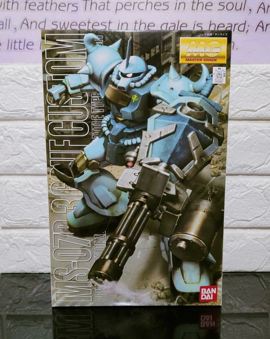Bandai MG MS-07B-3 Gouf Custom (1/100) (Category: Gundam & Model Kits) located in Caloocan City. Submitted by RetroGuild (Listing ID 1378960367, Image 1). Description: ✨Bandai MG MS-07B-3 Gouf Custom (1/100) 💵PRICE: •₱2,499 only 🖊️DESCRIPTION: •Master Grade - 1/100 •Red Bandai Logo released •Original | Genuine •Brand new, old stock condition •Runners are plastic sealed 🚚Delivery Options: •Available via LBC, Grab, Lalamove, MrSpeedy, Gogo, JRS,
