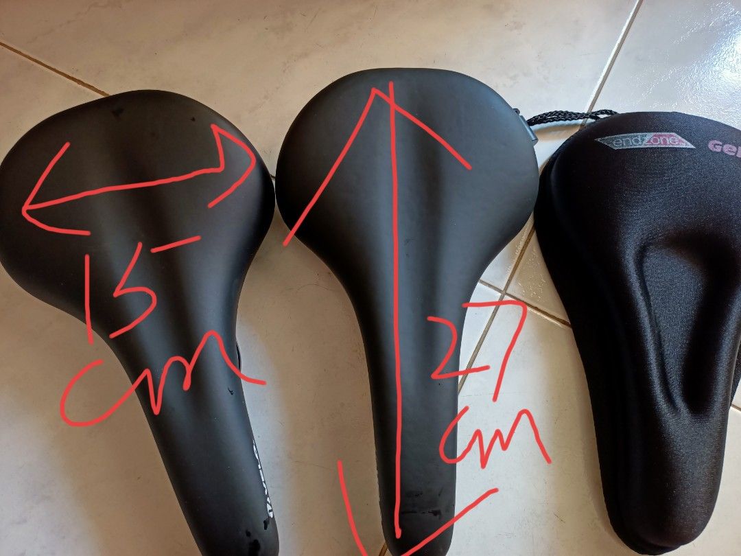 Bicycle seats (Category: Bicycles) located in Singapore. Submitted by sellingou (Listing ID 1378971949, Image 2). Description: 3 for $6.