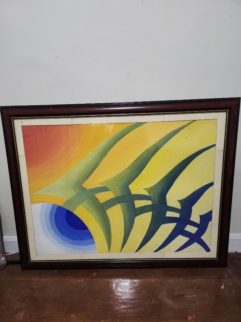 Big picture frame (Category: Frames & Pictures) located in Quezon City. Submitted by prelovedisle.ph (Listing ID 1378925868, Image 1). Description: Preloved large picture frame. Best for large size family or wedding picture. Pwede din pang paintings. Size 47*37 inches LW. Wysiwyg. #bigpictureframe #largepictireframe #paintingframe #walldecor.