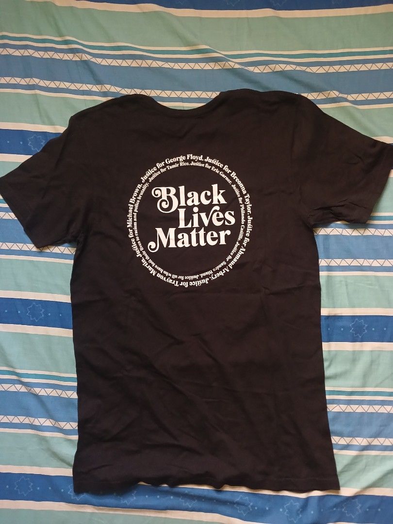BLM Black Lives Matter Tee (Category: Tshirts & Polo Shirts ) located in Taguig. Submitted by mallowset (Listing ID 1379079039, Image 2). Description: width -19 length - 30 no issue hell ye #BLM.
