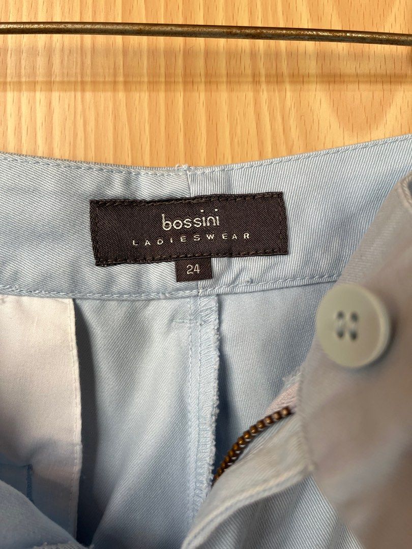 BOSSINi Shorts (Category: Shorts) located in Pasig City. Submitted by gjoconcepcion (Listing ID 1379004092, Image 2). Description: Marked as size 24. Ganda ng kulay nito. Powder blue. .