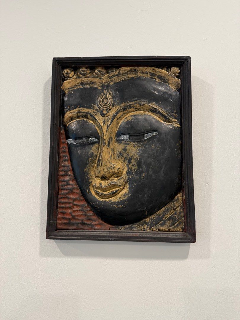 Buddha Face Wall Art - Framed