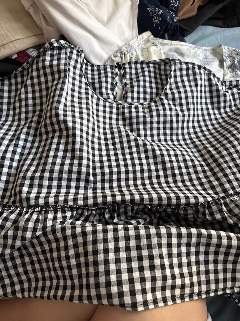 Bundle tops blouses from SHEIN (Category: Blouses) located in Singapore. Submitted by kraftystreet (Listing ID 1379038709, Image 3). Description: One bundle of mixed blouses from Shein. Some are new and some just worn few times. Sizes ranges from 2xl-3xl. Total 13pcs including two pants that are new .