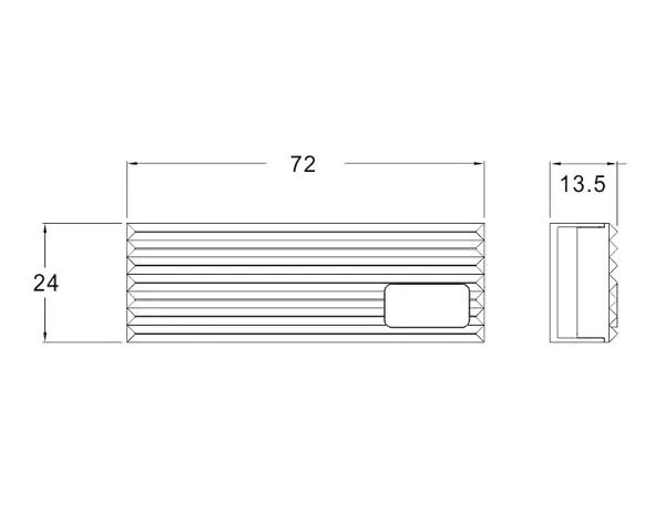 Bykski M.2 SSD Aluminum Hard Disk Armor - Black (B-NVME-CT)63220270283139114