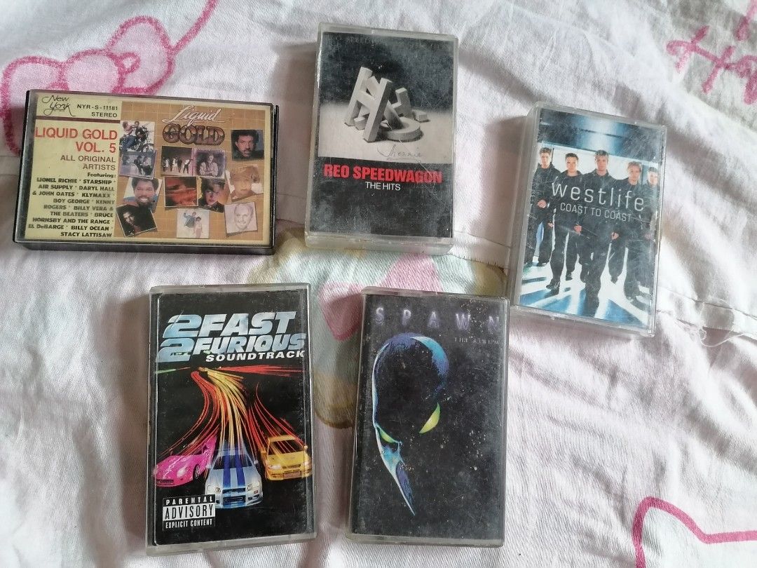 Cassette tape Mint (Category: CDs & DVDs) located in Cavite. Submitted by 10ferjenn (Listing ID 1378948027, Image 1). Description: Available cassette tapes mint condition. not tested. *2 Fast 2 Furious *Liquid gold Vol. 5 *Reo Speedwagon *Westlife Coast to coast *Spawn 2 minimum cassette /250 each 1 minimum / 300 each. For take all! 1k. For shipping or meet up. Preferably weekend transaction. Dasma location..