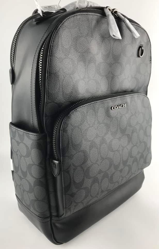 COACH Backpack for Men (Category: Backpacks) located in Malolos. Submitted by moncaro.outlet (Listing ID 1379098585, Image 2). Description: COACH Outlet GRAHAM Backpack - Variations: In Signature Canvas/Leather - Size: L: 11 1/4” x H: 16 1/4” x W: 4 3/4” - Inclusions: COACH Paper Bag + Dust Bag - Lowest Price Guaranteed 💯 - From DTI Registered Supplier 🫡 - For MEETUP | PICKUP | DELIVERY ✅ FB Page: Moncaro Outlet IG Page: @moncaro.outlet.