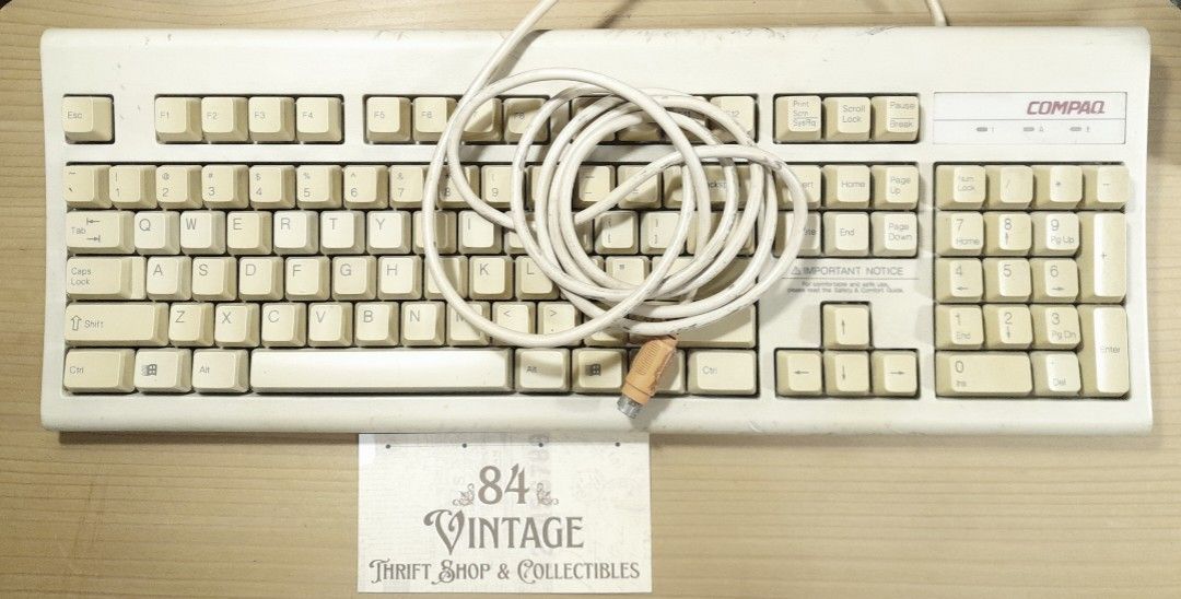 COMPAQ Computer Keyboard (Category: Computer Keyboard) located in Las Pinas. Submitted by 84vintage (Listing ID 1379026011, Image 1). Description: Vintage Compaq Keyboard PS2 Tested working. As is Actual photos posted. Please examine them carefully as they are part of the description. --📌 MUST READ Before Dealing with us 📌-- ⚠️Price is posted. No lowballs please. ⚠️Vintage items are only sold As Is Where Is. If you want new items without any fl