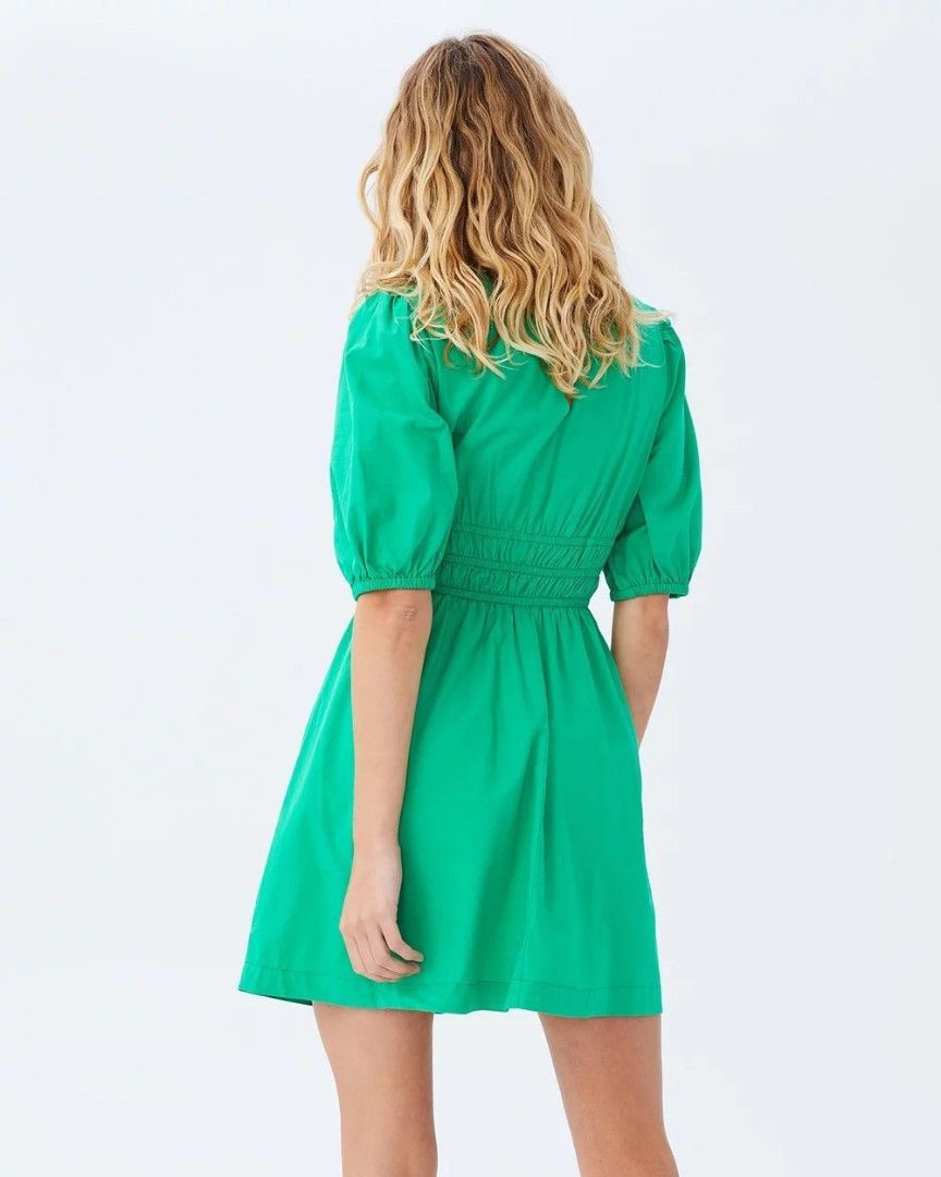 Cotton on smocked Izzy petite short sleeve mini Green Dress (Category: Dresses) located in Singapore. Submitted by bluecornmoon (Listing ID 1379102293, Image 2). Description: Worm around 5x only .