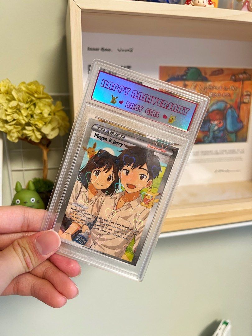 Custom Pokemon Trainer Cards - Anniversary/Wedding/Birthday, Hobbies &  Toys, Toys & Games on Carousell