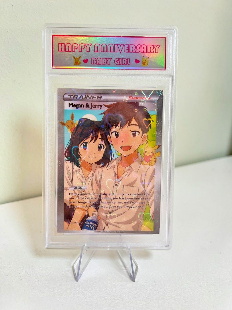 Custom Pokemon Trainer Cards - Anniversary/Wedding/Birthday, Hobbies &  Toys, Toys & Games on Carousell