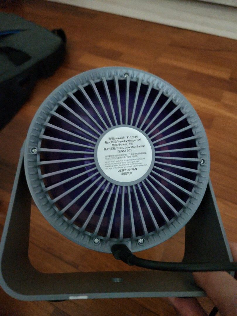 Desk Fan USB Type C powered64885336602113111