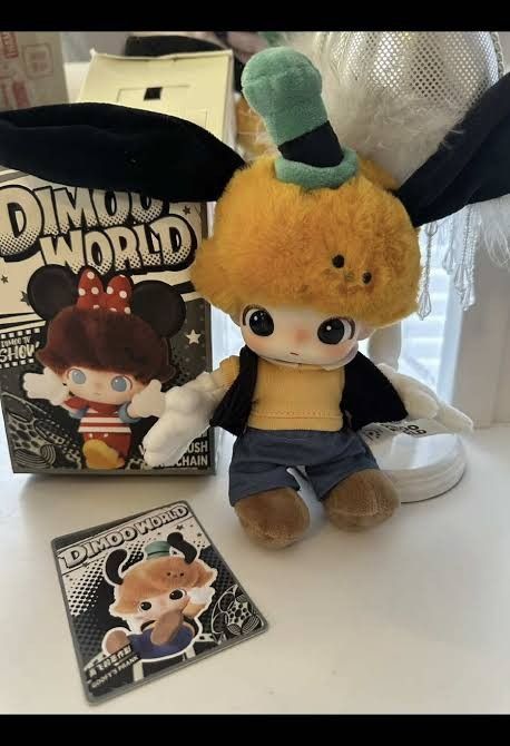 Dimoo X Disney Goofy Plush key chain, Toys & Collectibles, Mainan di ...