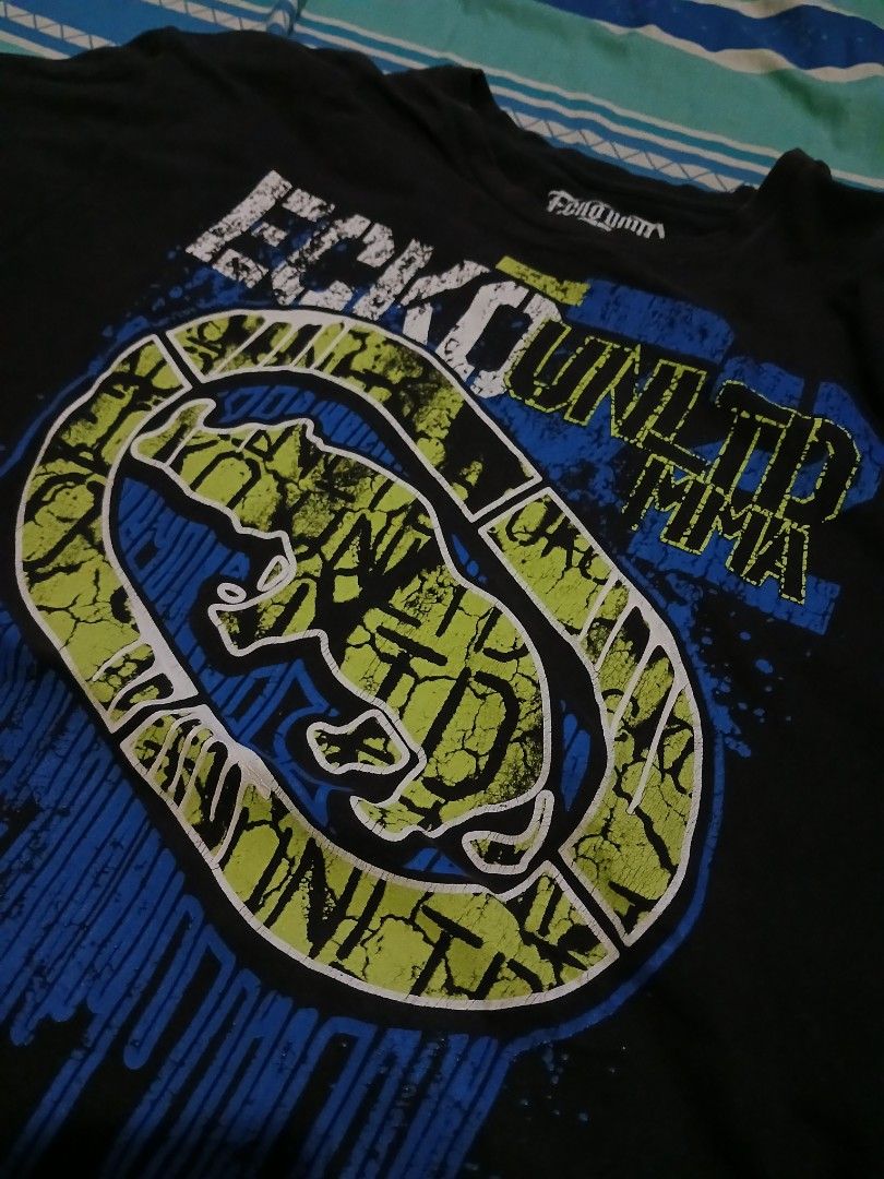 Ecko Unltd MMA Tee (Category: Tshirts & Polo Shirts ) located in Taguig. Submitted by mallowset (Listing ID 1379080403, Image 3). Description: width - 22 length - 31.5 issue: few stains on sleeve.