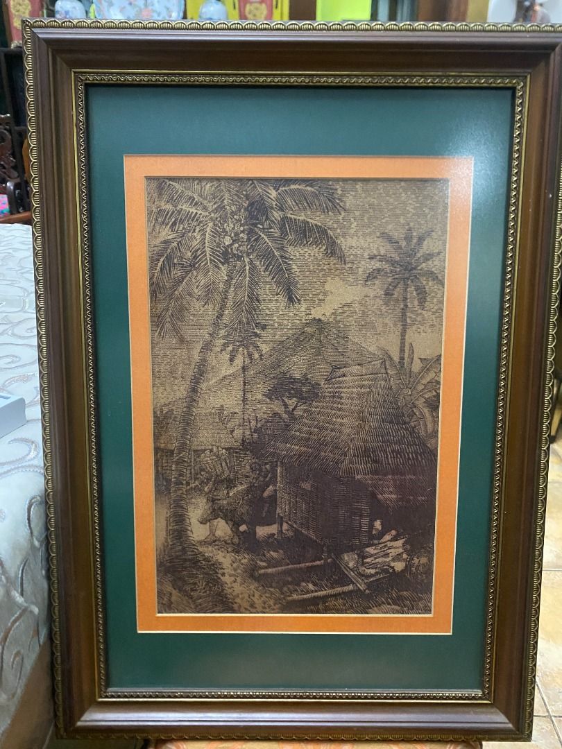 Framed Print "Nipa Hut" 19 x 26.5 (Category: Frames & Pictures) located in Marikina City. Submitted by oldschooljunkies (Listing ID 1378987886, Image 2). Description: .