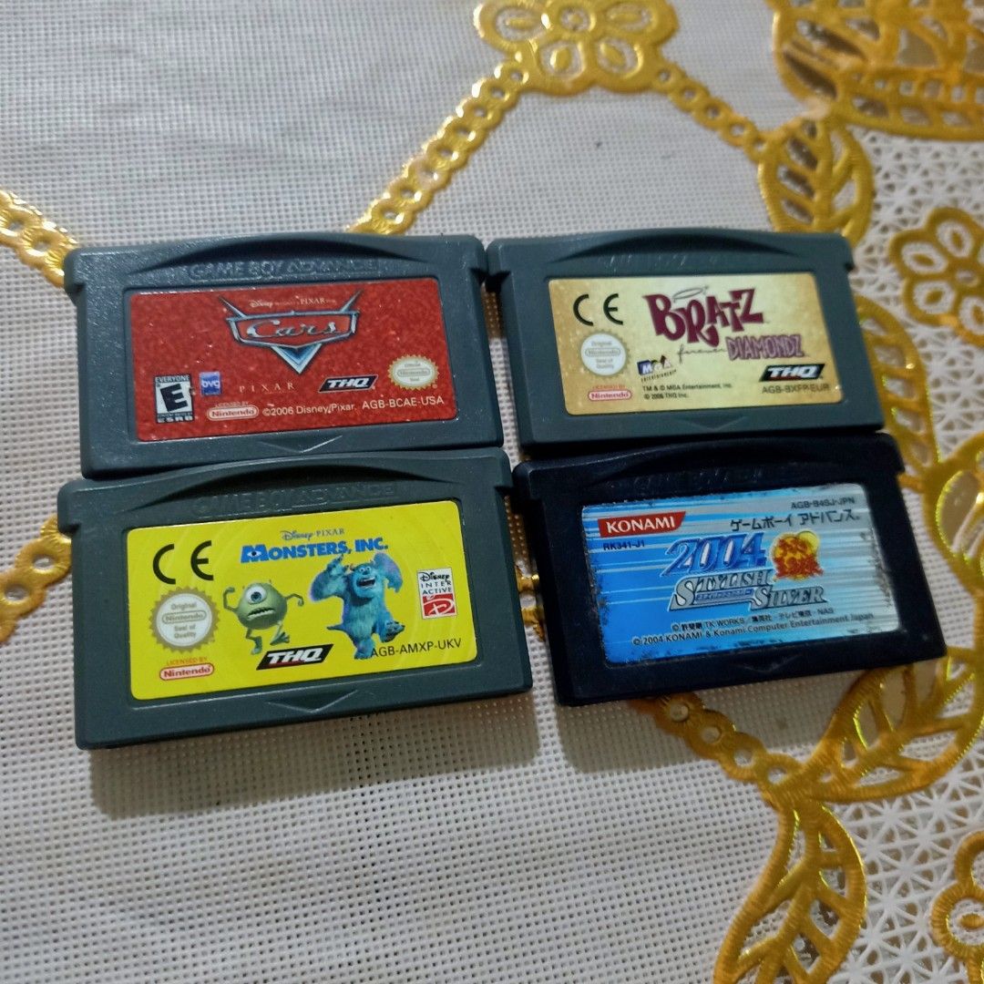 Gameboy advance set game (Category: Nintendo) located in Manila. Submitted by cruzivanpatrick (Listing ID 1378925952, Image 1). Description: gameboy advance set game all tested working all orig cars usa monster inc usa bratz usa stylish silver japan meet up lrt 1 abad santos station deliver kayo mag book g cash or lalamove abono shipping payment first check my feedback for legit deal thanks po.
