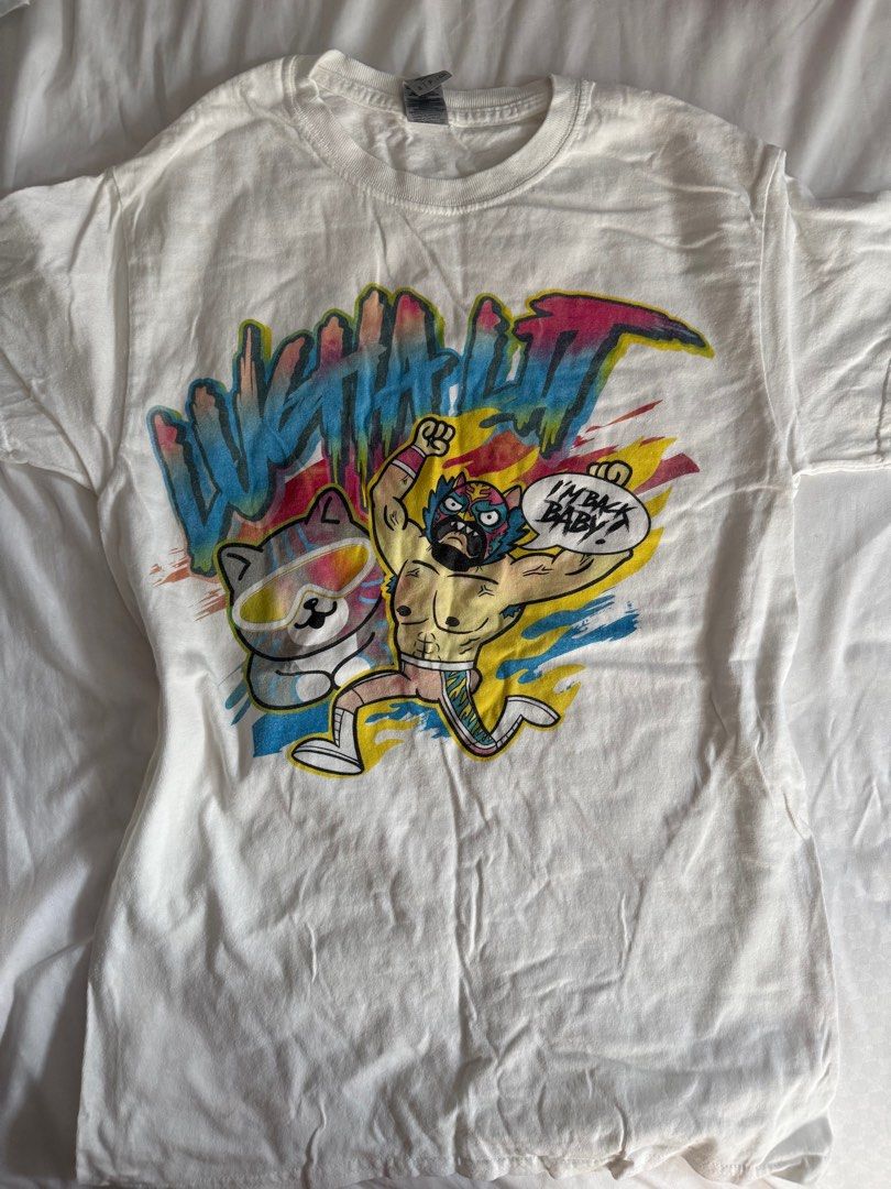 Graphic Print White T-Shirt (Category: Tshirts & Polo Shirts) located in Singapore. Submitted by blueicetea (Listing ID 1379032963, Image 1). Description: Mail only +$3 , no meetups for free items. Per free item is $3 mail I also sell other stuff -> t.me/juicycouturesg.