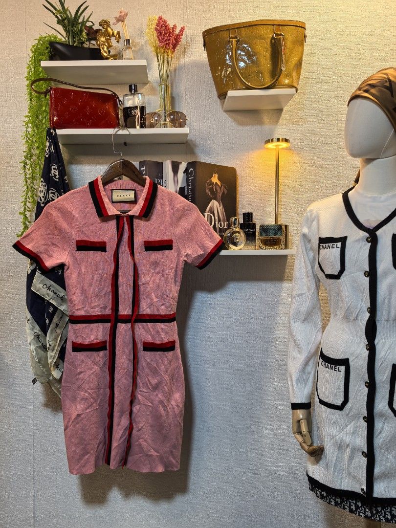 Gucci nitted dress (Category: Luxury Apparel) located in Baguio. Submitted by ashzachary (Listing ID 1379071751, Image 1). Description: Gucci nitted dress Condition :Excellent condition Color rate 10/10 Size : Medium Inches:W16 to 18/L32 No issues Super ganda sa personal Pm. More details Good quality Plsss 📌No Bogus 📌No return MOP What you see is what you get PALAWAN, CEBUNA GCASH AND BDO Reminder😊 We're selling thrifted clothes so please mana