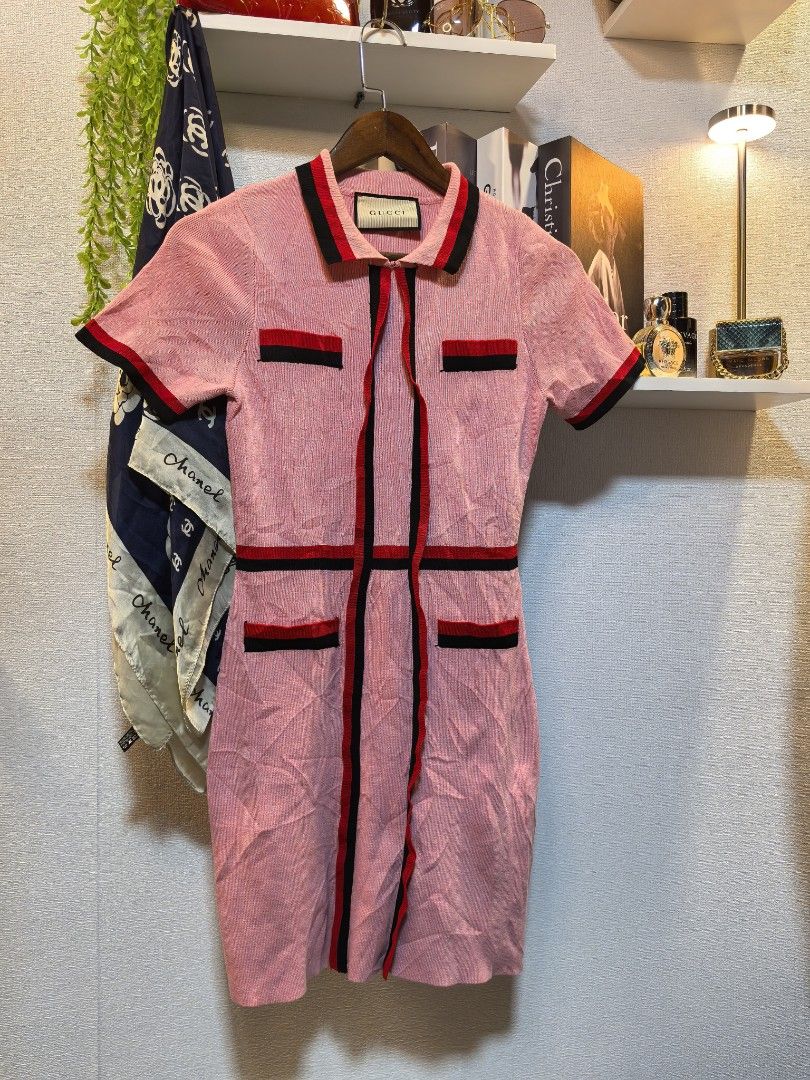 Gucci nitted dress (Category: Luxury Apparel) located in Baguio. Submitted by ashzachary (Listing ID 1379071751, Image 2). Description: Gucci nitted dress Condition :Excellent condition Color rate 10/10 Size : Medium Inches:W16 to 18/L32 No issues Super ganda sa personal Pm. More details Good quality Plsss 📌No Bogus 📌No return MOP What you see is what you get PALAWAN, CEBUNA GCASH AND BDO Reminder😊 We're selling thrifted clothes so please mana