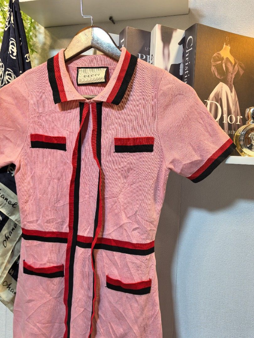 Gucci nitted dress (Category: Luxury Apparel) located in Baguio. Submitted by ashzachary (Listing ID 1379071751, Image 3). Description: Gucci nitted dress Condition :Excellent condition Color rate 10/10 Size : Medium Inches:W16 to 18/L32 No issues Super ganda sa personal Pm. More details Good quality Plsss 📌No Bogus 📌No return MOP What you see is what you get PALAWAN, CEBUNA GCASH AND BDO Reminder😊 We're selling thrifted clothes so please mana