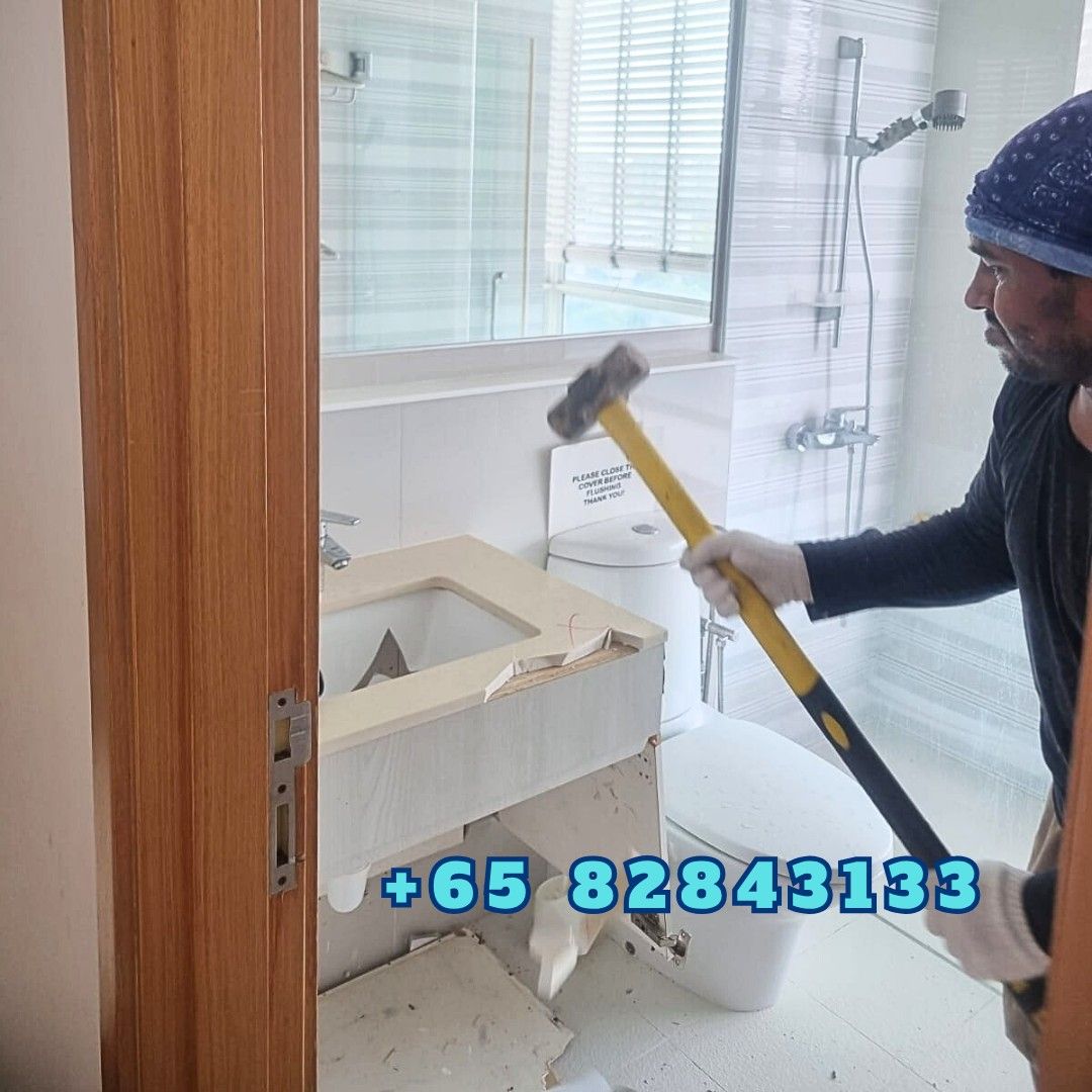 Hacking service singapore | Wall hacking | Tile hacking | Toilet hacking | Kitchen hacking | Demolition contractor singapore | Renovation hacking | Furniture disposal singapore |Dismantle built in cabinet | Junk removal singapore | Cabinet dismantle (Category: HDB Renovation) located in Singapore. Submitted by painting_servicesg (Listing ID 1378992053, Image 3). Description: Looking for a hacking service in Singapore? We provide expert wall hacki