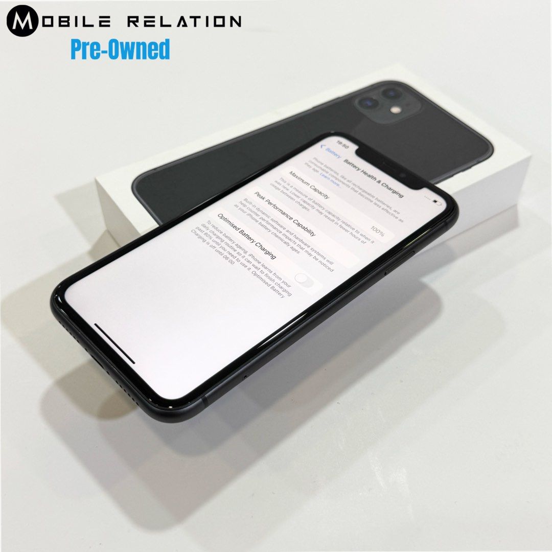 iPhone 11 Black 64GB (Category: iPhone 11 Series) located in Singapore. Submitted by mobilerelation.com.sg (Listing ID 1379063644, Image 3). Description: .