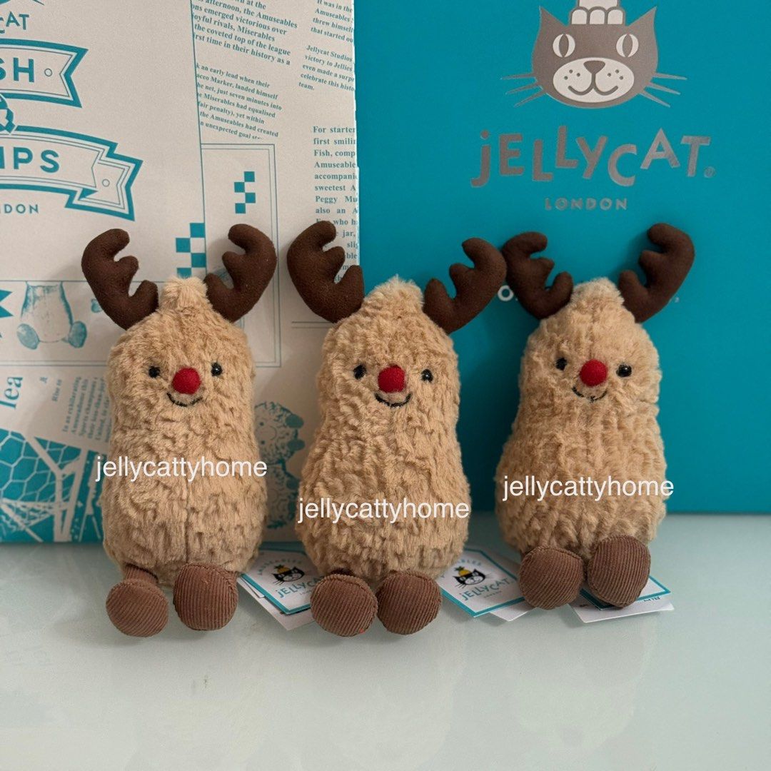 新作 新品聖誕限定 jelly cat Christmas Peanut 落花生 Jellycat