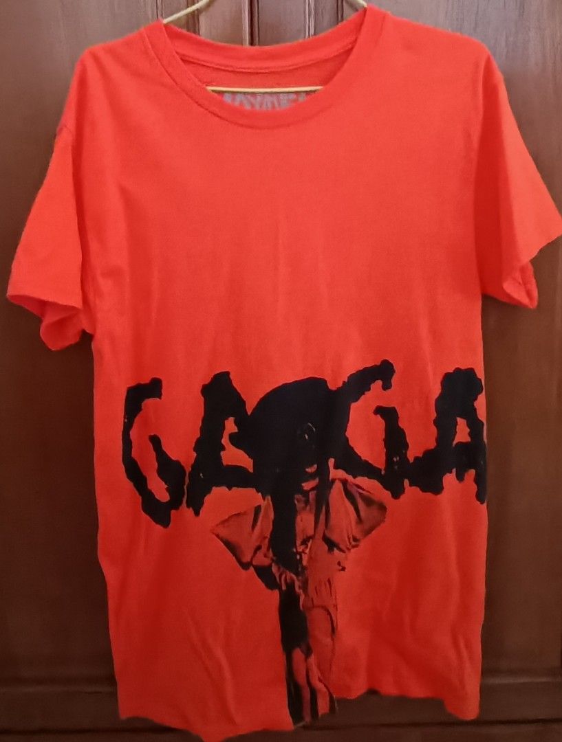 Official Lady Gaga Mayhem Orange Pose T-Shirt, Men's Fashion, Tops